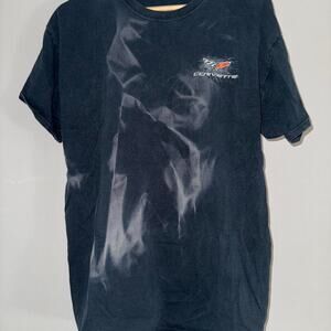 Black Smoked Corvette Racing T-shirt Size Large